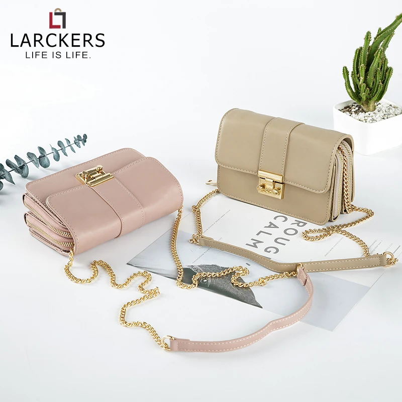Сумка на плечо larckers женская с цепочкой брендовая сумочка из искусственной кожи