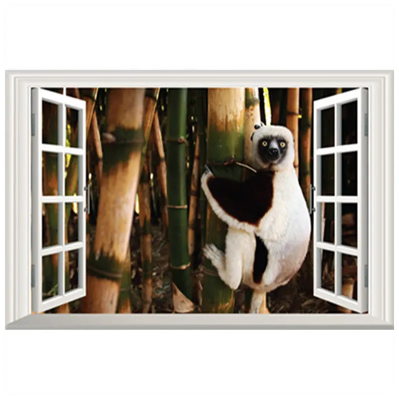 3D наклейки на окна Лошадь 60 х40 см|wall decals|fake windowdecorative vinyl |