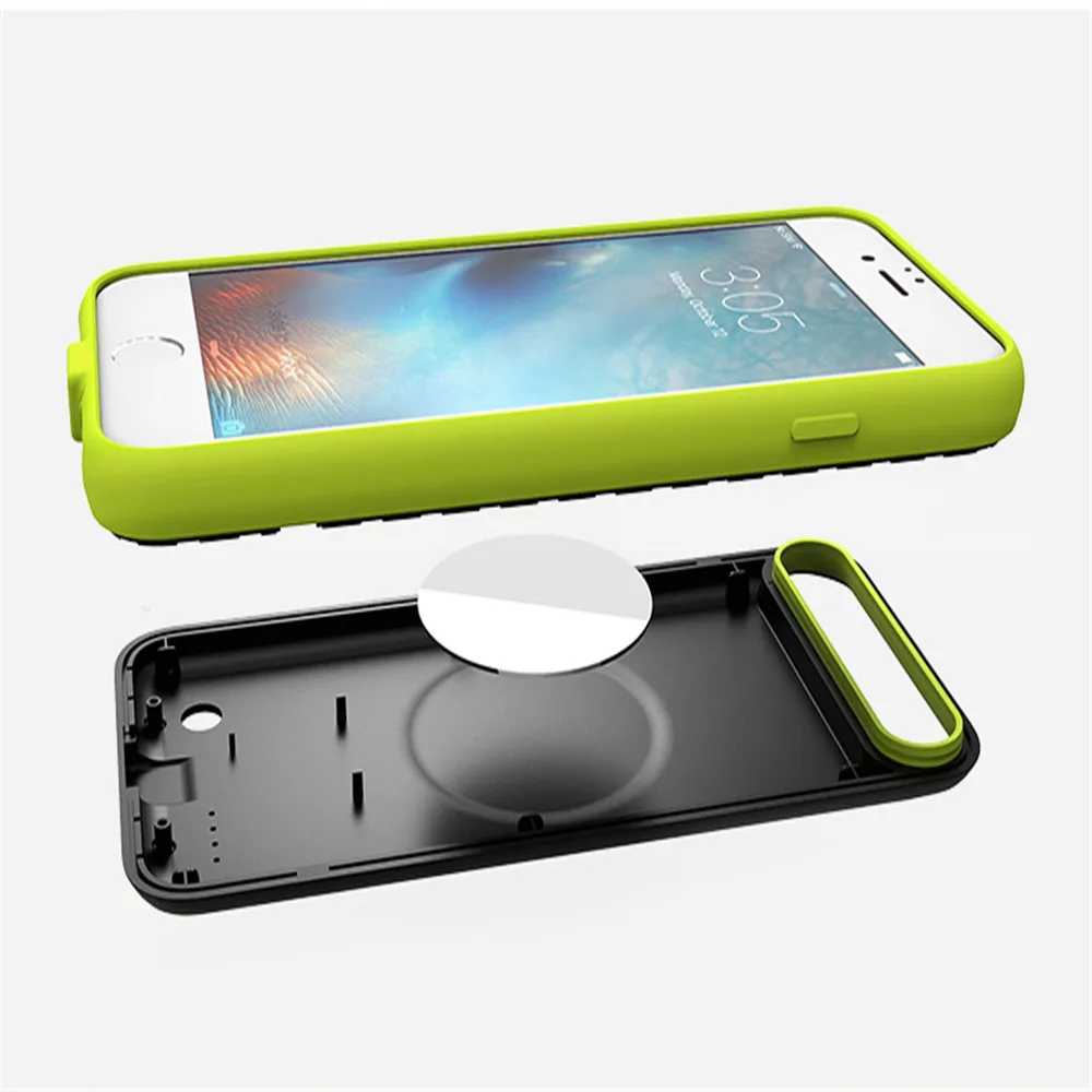 Чехол ROCK Battery для iPhone 7, 6, 6S X, внешний аккумулятор, чехол для iPhone X, 6000 мА/ч, зарядное устройство, задняя крышка, чехол