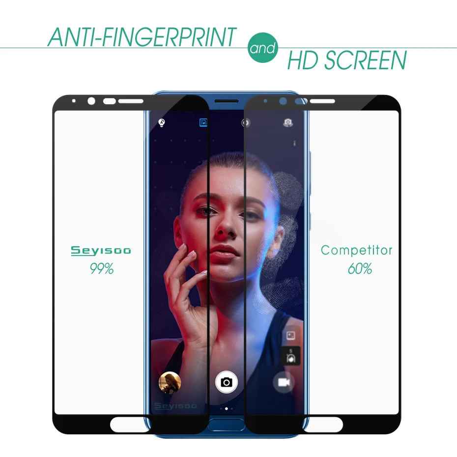 [В 3 упаковках] Оригинальная защитная пленка из закаленного стекла Seyisoo 2.5D 9H HD для
