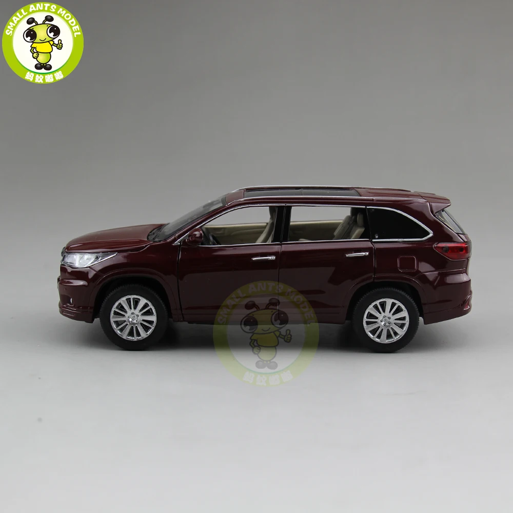 1/32 JACKIEKIM Highlander литая под давлением Металлическая Модель автомобиля игрушки для детей Детское звуковое освещение Вытяните назад Подарки