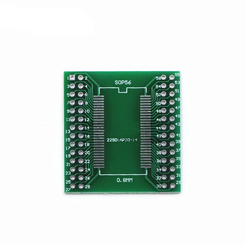 TSOP56 Tssop56 к DIP56 программатор адаптер PCB пластина для 0 635 и 8 шаг RT809H/F TL866CS/A TNM5000 XELTEK