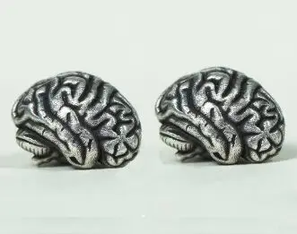 Фото Regalrock анатомические серьги-гвоздики с разрезанием мозга, Необычные медицинская серьга артерии, модные анатомические ювелирные изделия, под... №1