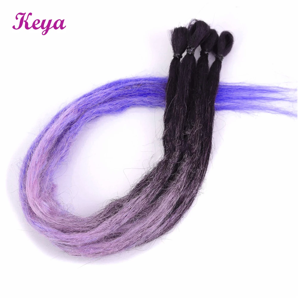 Keya ручной работы дредлок для наращивания 5 прядей розовый синий Омбре хиппи