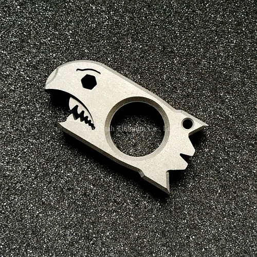 Титановая стильная открывалка для бутылок TC4 Shark Prybar 70 мм x 35 10 EDC инструмент