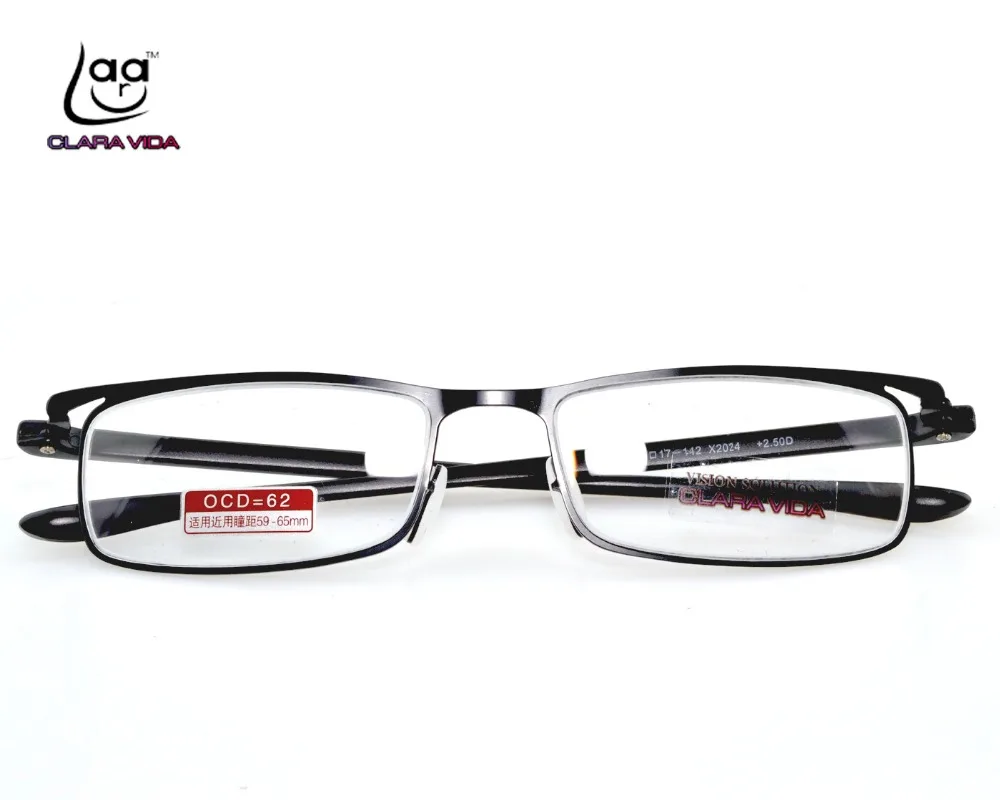 Новинка 2019 магнитные очки для чтения из натуральной кожи Clear Vida Tr90