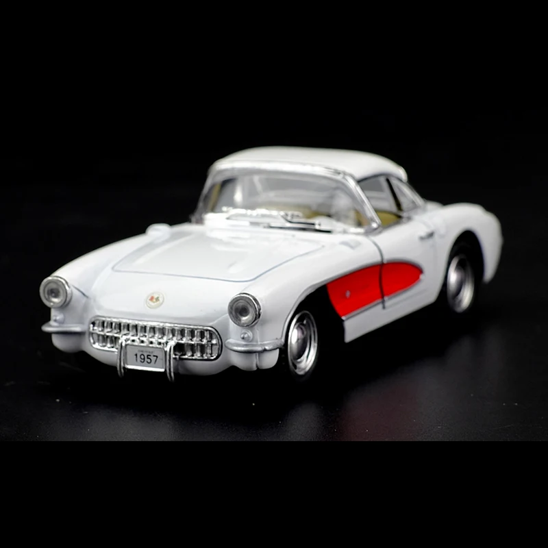Kinsmart 1:34 1957 Corvette Classic Car Alloy Diecast Model Toy With Pull Back For Children Gifts Collection | Игрушки и хобби