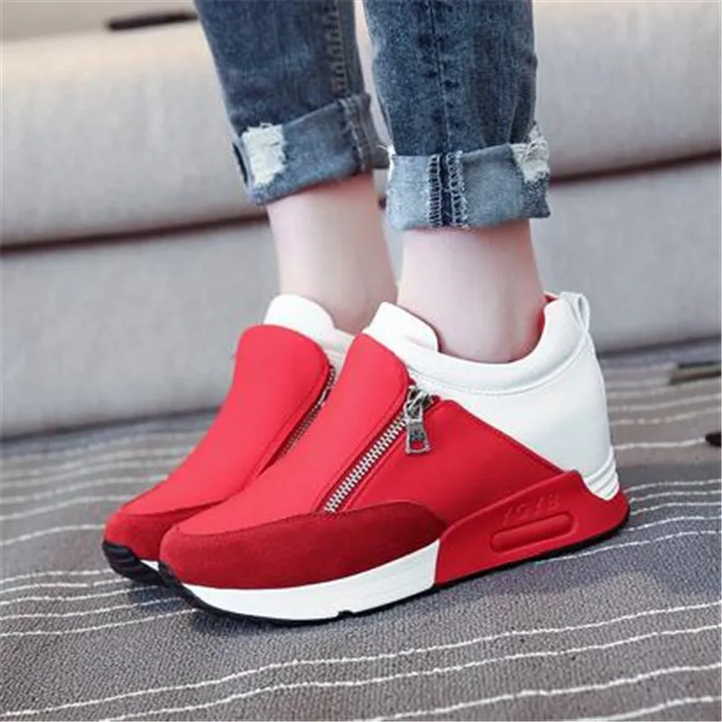 Женская обувь DIWEINI Повседневная дышащая на плоской подошве увеличивающая рост