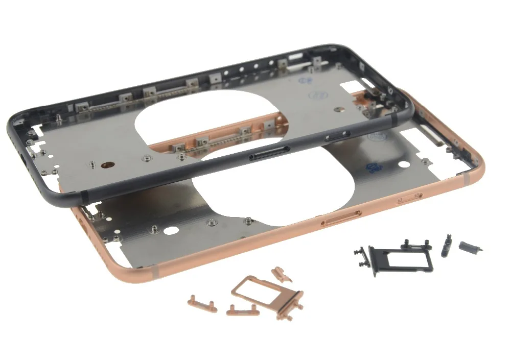 Корпус для задней панели iphone X средняя Рамка iPhone 8 8P Plus с боковыми кнопками|Корпусы