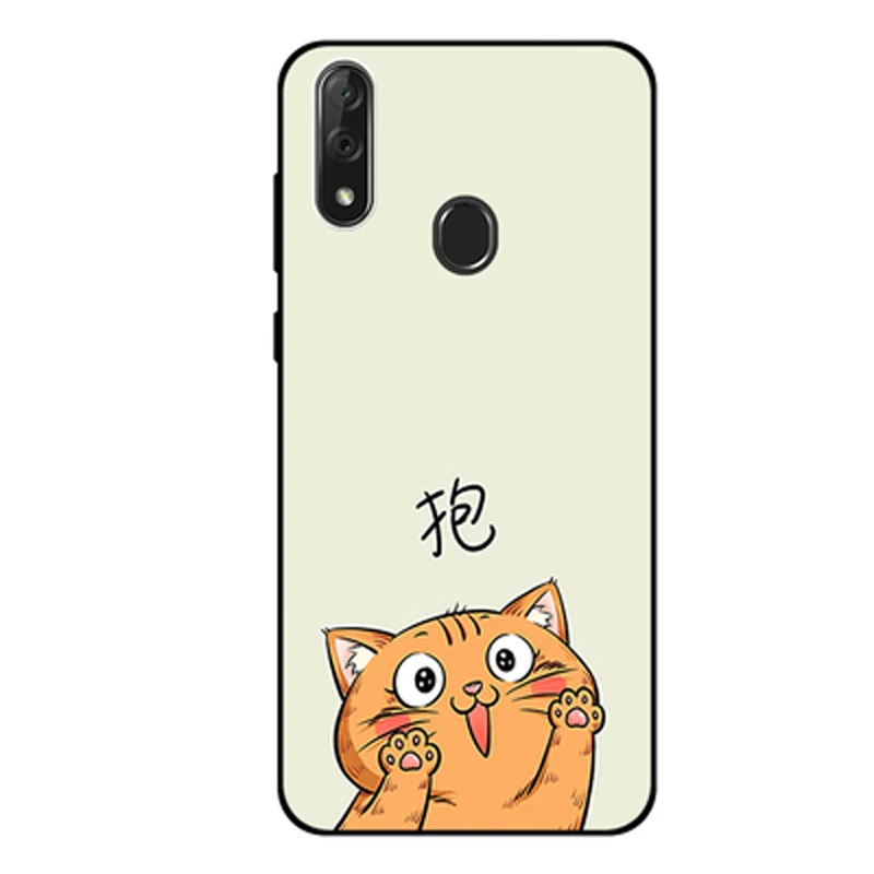 Мягкий чехол с рисунком кота для ZTE Blade V10 мягкий силиконовый из ТПУ V 10 BladeV10 |
