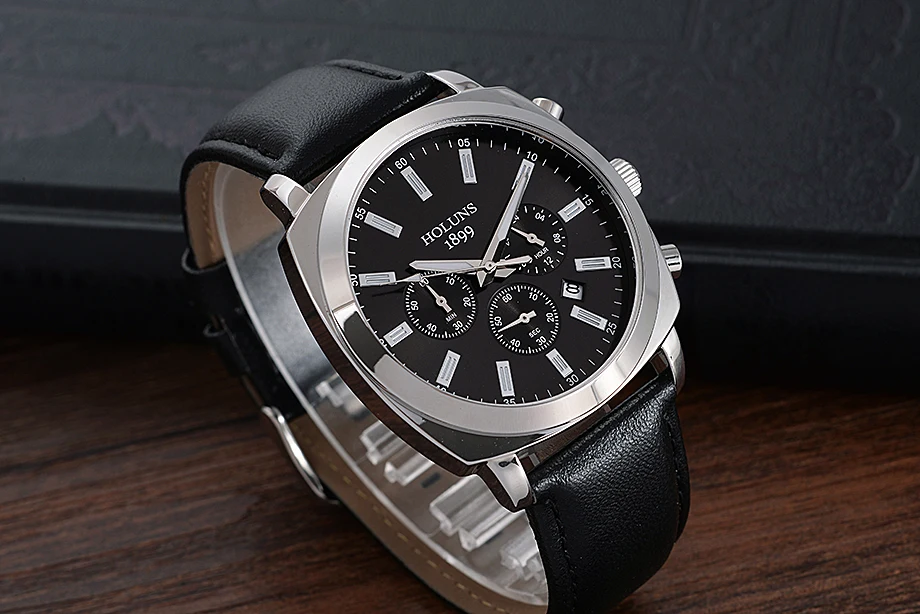 Мужские часы Relojes Hombre,, модные повседневные наручные часы, синие, для мужчин, студентов, с большим лицом, кожа, кварцевые мужские часы, Топ бренд