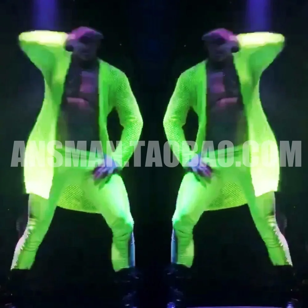 Новинка флуоресцентный зеленый мускул мужские леггинсы костюмы костюм куртка
