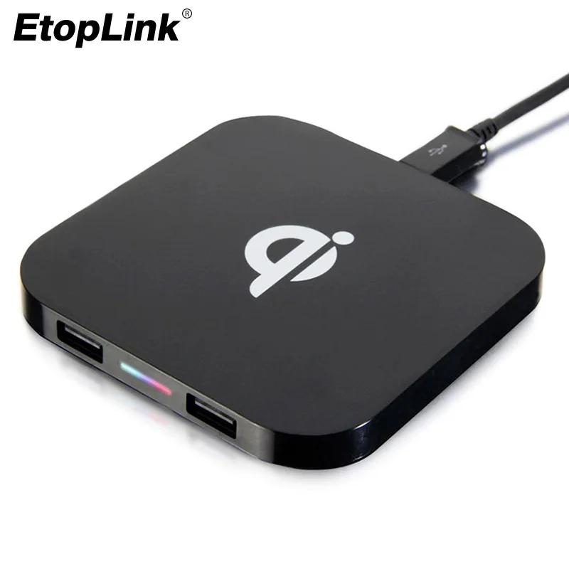 Зарядное устройство EtopLink Qi Q8 с двумя USB-портами для iPhone 8 X Samsung Galaxy S8 S7 S6 edge Note5 Note8 |