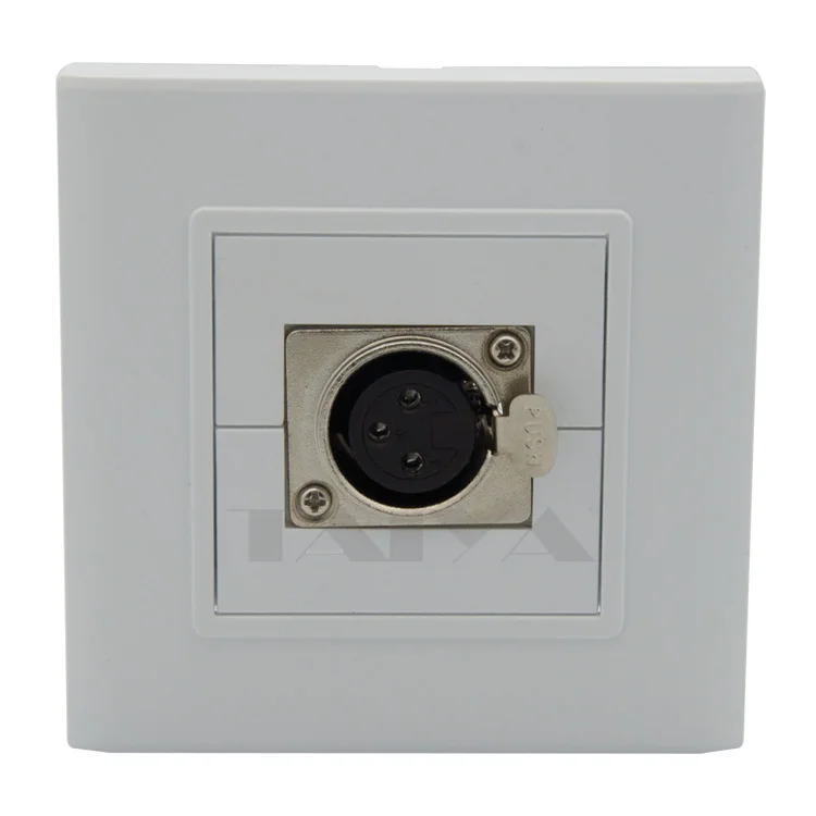 

one port cannon mike wall plate