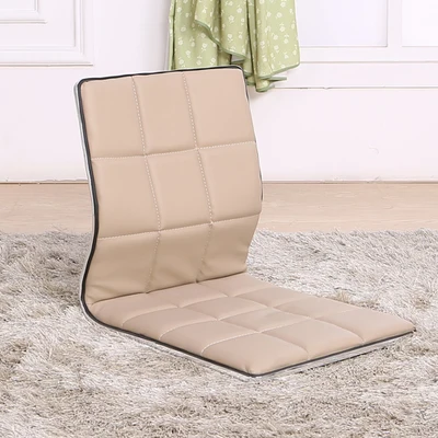beige color 2 шт японские татами стул безбедный искусственная кожа гостиная пол стул для сидения Азиатский безбедный стул японский - Цвет: beige color