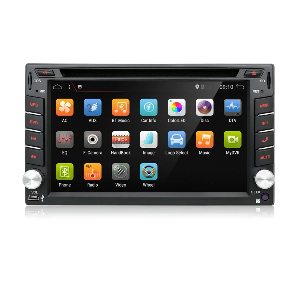 2 din автомагнитола Android 7 1 автомобильный dvd-плеер стерео Мультимедиа gps + Wifi Bluetooth