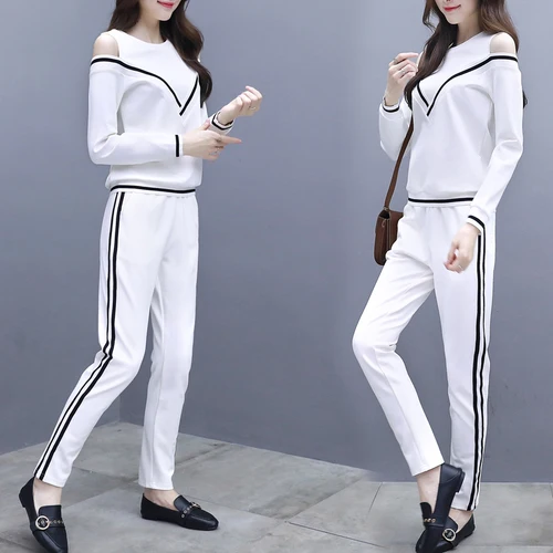 Спортивная одежда для отдыха Женский комплект 2 шт. свободный костюм Conjunto Feminino