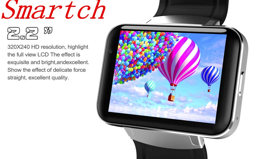 Смарт часы Smartch DM98 MTK6572 1 2 ГГц дюйма IPS HD 900 мАч аккумулятор 512 МБ ОЗУ 4 Гб ПЗУ Android 3G
