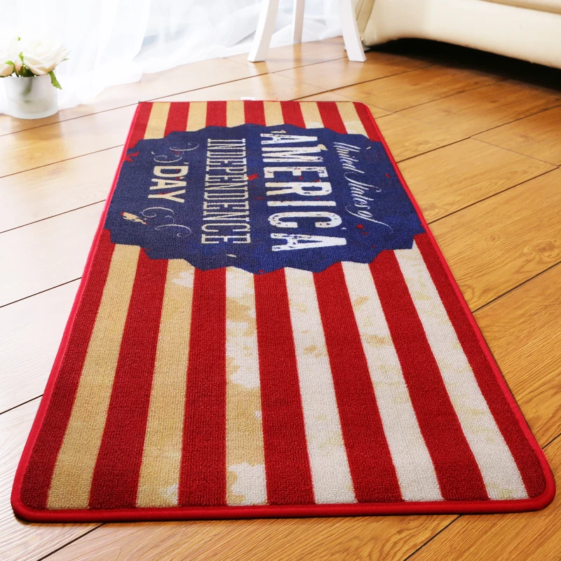 CIGI красный полосатый ковер Кухня Спальня Одеяло коврик Гостиная Windows диван