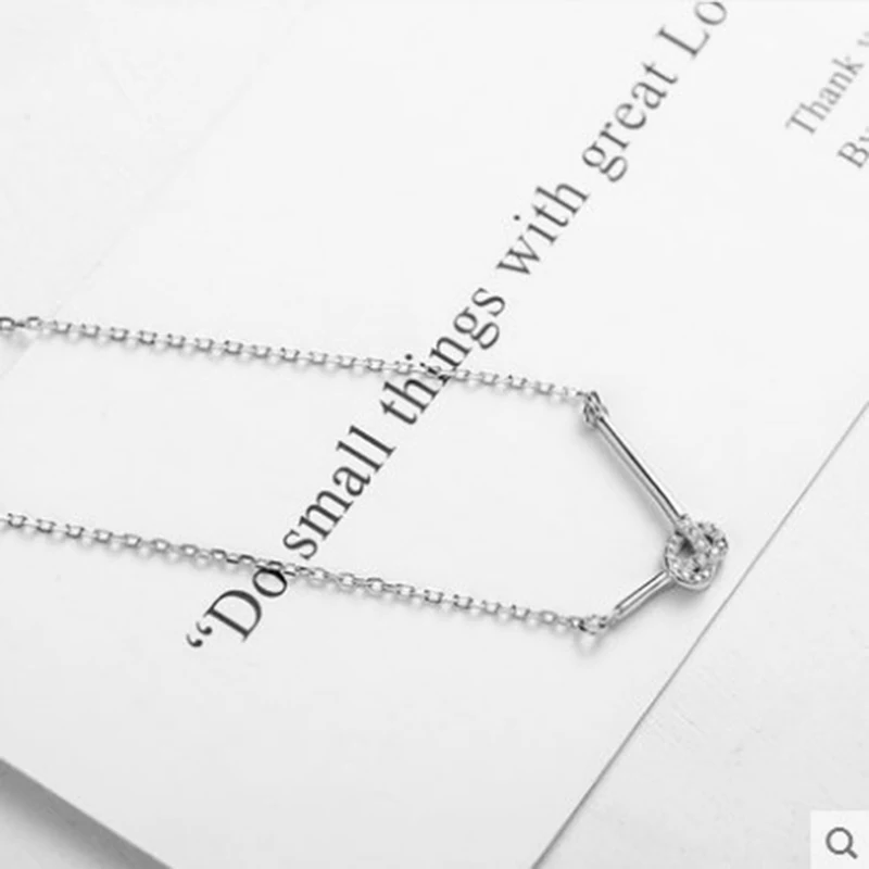 XIYANIKE Love knot эффектное ожерелье из стерлингового серебра 925 пробы ключицы цепи