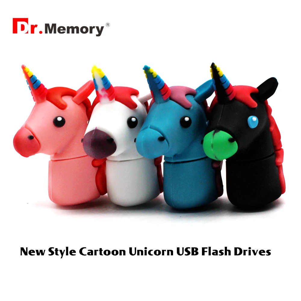 USB флеш накопитель Dr.Memory в виде единорога 8 ГБ 16 32 64 ГБ|usb stick 64gb|usb stick32gb usb |