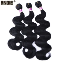 body wave hair bundles curly weave synthetic hair weft 16 18 20 inches 3 bundles black hair product