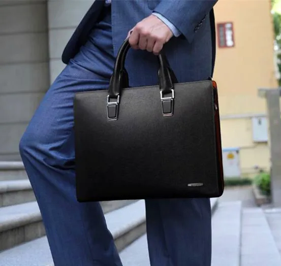 High quality men briefcase bag hard messenger bags bolsas femininas leather casual handbag new paragraph | Багаж и сумки
