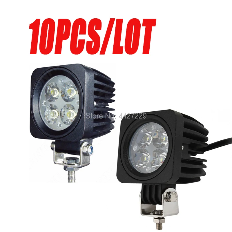 10 шт./лот Led Вт свет работы offroad светодиодные фары пятно 12 В мотоциклетные 4x4 UTV ATV