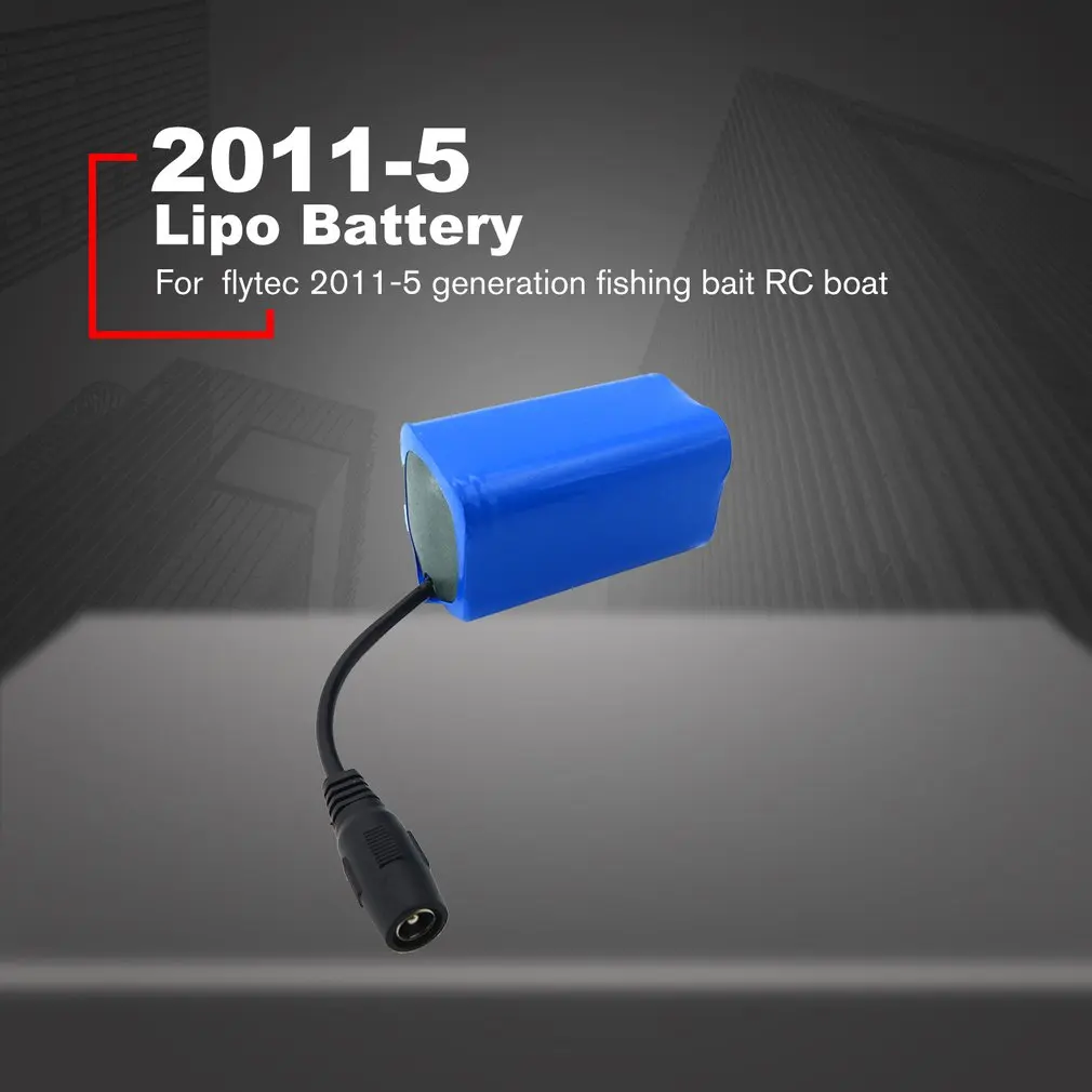 Батарея Flytec 38.48Wh 5200mAh 7 4 V Lipo для 2011-5 поколения рыболовной приманки запасные части