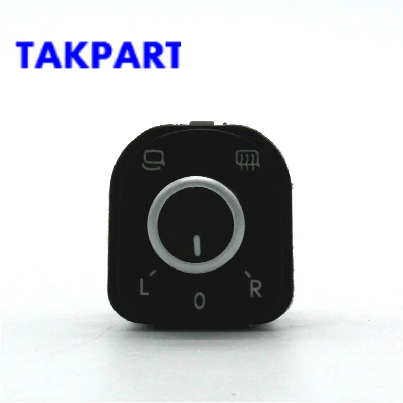 TAKPART хромированный переключатель для зеркала VW GOLF MK5 6 JETTA PASSAT B6 CC TIGUAN
