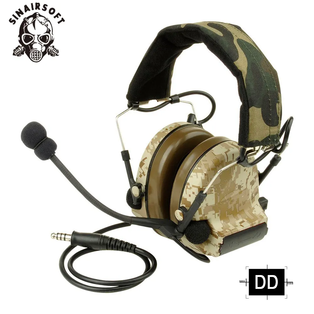 DD SINAIRSOFT Z-tactical Sordin тактические гарнитуры страйкбол Comtac Z 041 ZComtac II Гарнитура Стиль шлем шумоподавление наушники - Цвет: DD