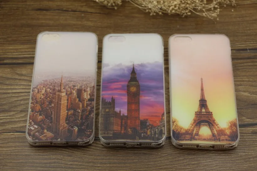Ультратонкий Мягкий ТПУ силиконовый чехол для iPhone 8, 7 Plus, 7 Plus, 8 Plus, пейзаж, пейзаж, Обложка, Империя, здание, железная дорога, Нью-Йорк