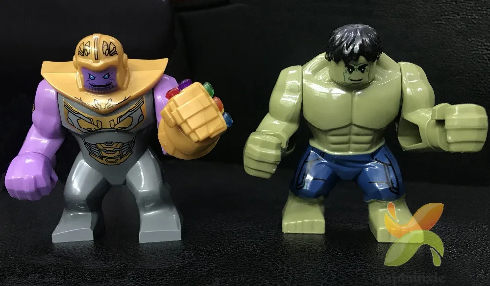 Супергерой Marvel Мстители Бесконечность войны строительные блоки Халк танос Капитан Америка Фигурки Кирпичи игрушки для детей