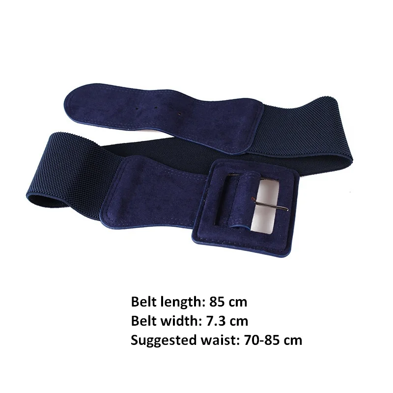 Ultra Wide Leopard Fabric Velvet Corset Belt Women Big Square Buckle Belts Tight Body Slim Elastic Waistband Ceinture Cummerbund |