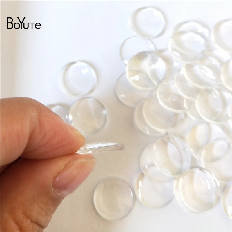 BoYuTe круглая 14 мм плоская задняя прозрачная стеклянная кабошон кукла Blythe Eye Chips аксессуары для куклы «сделай сам»