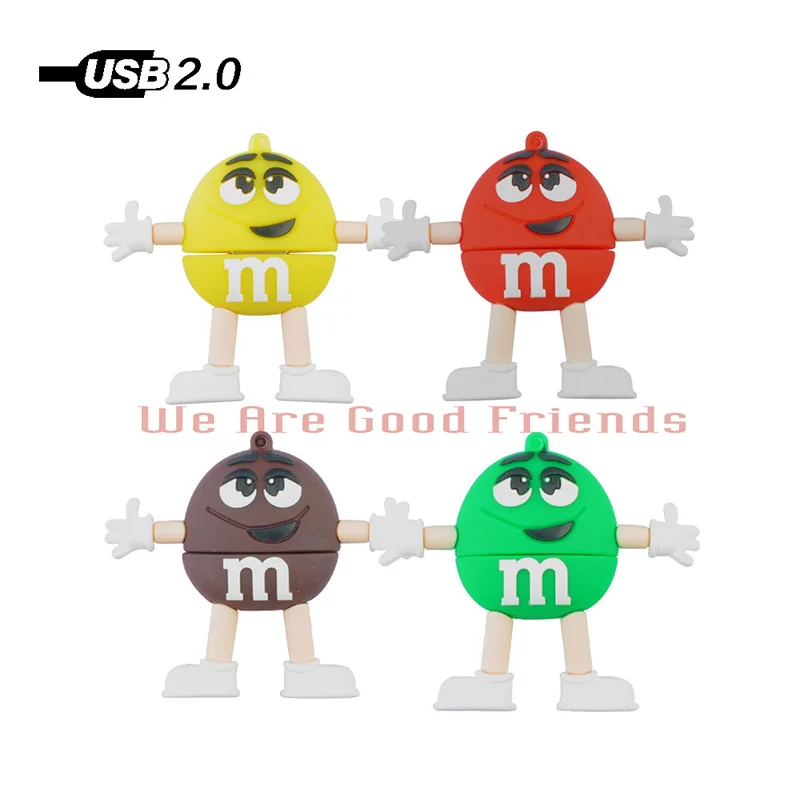 Флеш накопитель с мультипликационным принтом M Man shape Hot Usb флеш 128 МБ 4 ГБ 8 16 32 64