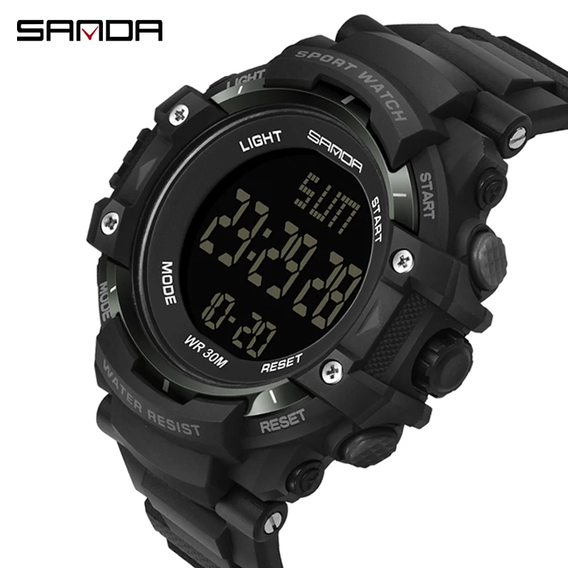 SANDA Модные Военные часы мужские водонепроницаемые s лучший бренд Роскошные