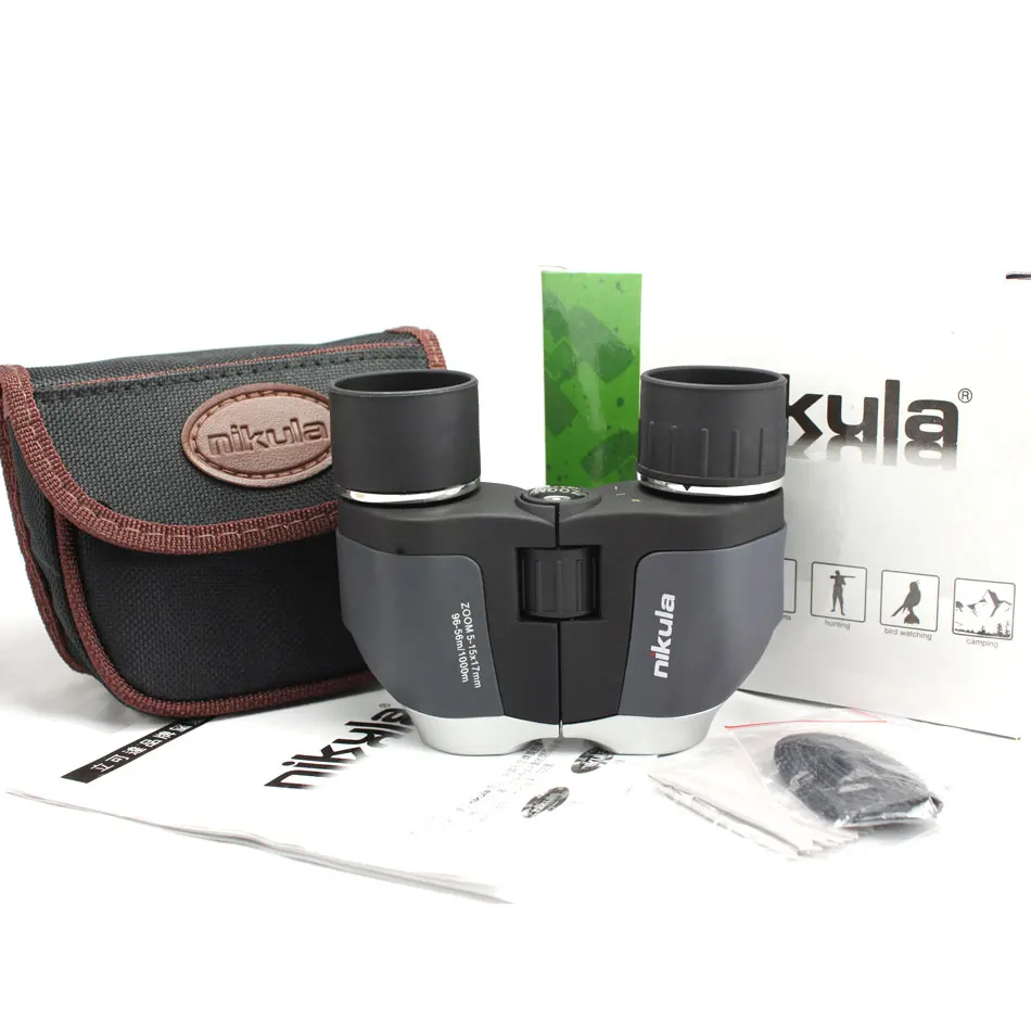 

Nikula 5-15x17 binoculars zoom high quality binoculo night vision optical eyepiece telescopio for hunting camping telescope