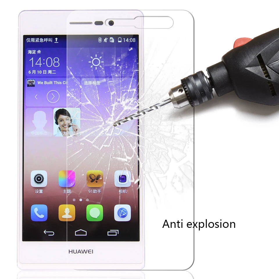 2 шт. Защитное стекло для экрана Huawei P7 пленка из закаленного стекла Ascend P 7 защитная