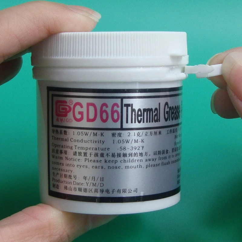GD бренд Термопаста Соединение GD66 Теплопроводящая силиконовая смазка 3 шт. вес