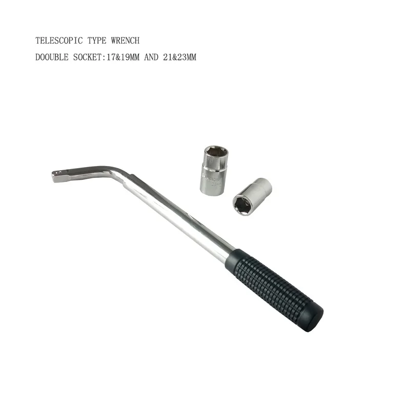 Телескопический ключ для шин Тип L Гаечный торцевой обслуживания автомобильных