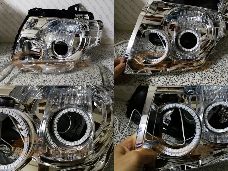 Для Mitsubishi pajero 2006 2007 2008 2009 2010 2012 2013 RF Bluetooth APP мульти-Цвет RGB комплект светодиодов «глаза ангела»
