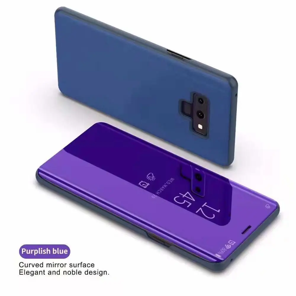 Умный зеркальный чехол для samsung J5 J7 J7 Max Plus NXT Prime C8 C10 примечание 9 8 5 4 J5 J7 Prime A6 A8 - Цвет: deep blue
