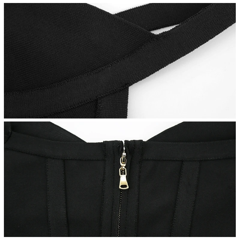 Женский Облегающий комбинезон на молнии однотонный черный облегающий с V