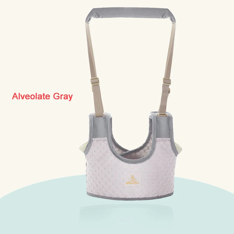 Alveolate Gray Ходунки для малышей, рюкзак с ремнем, Поводок для детей, пояс для обучения ходьбе, дышащая хлопковая ткань, Детские поводки для безопасности - Цвет: Alveolate Gray