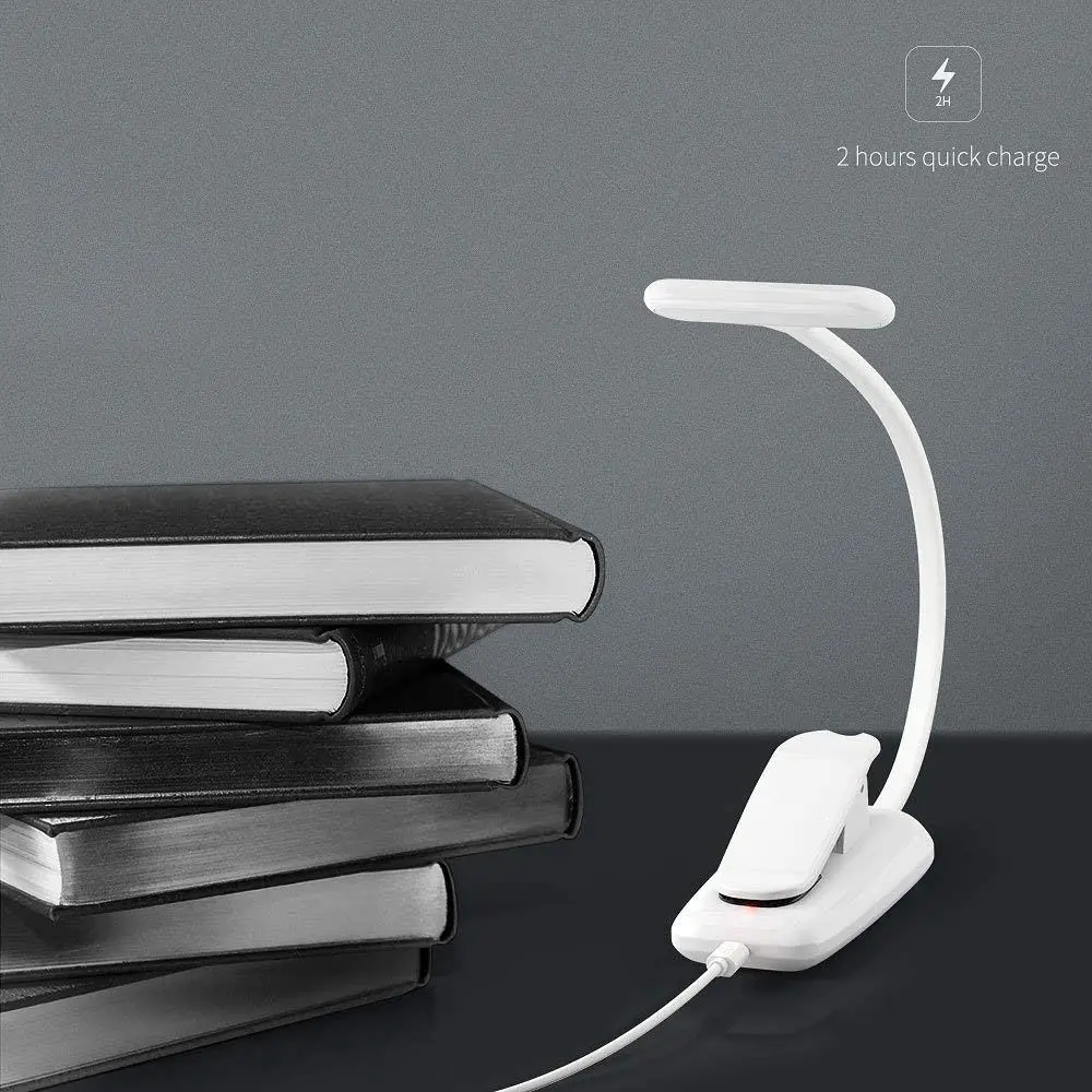 LED Book Lights Rechargeable Clip On Light 3 Lighting Modes 9 LEDs Eye Protection Reading Lamp Up to 40 Hours | Освещение
