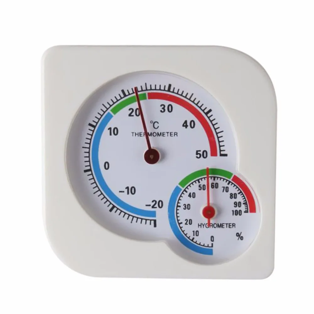 Indoor Outdoor Square Double Dial Thermometer Hygrometer Humidity Meter Inductive Pointer -20C-50C | Инструменты