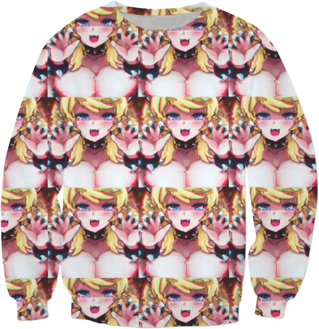 Bowsette Этти толстовка с круглым вырезом на шее Для мужчин верхняя одежда длинными