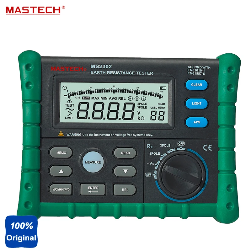 НОВЫЙ MASTECH MS2302 цифровой заземления метр тестер сопротивления | Инструменты