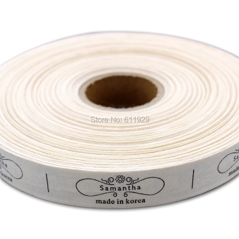 Бесплатная доставка этикетки из хлопка с принтом для одежды обуви сумок